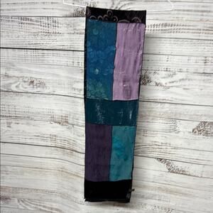 Caron Miller Silk and Velvet Patchwork Scarf